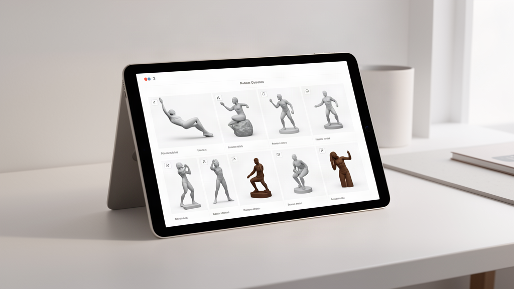 Choosing pose and style for a personalized 3D figurine - OurFigure