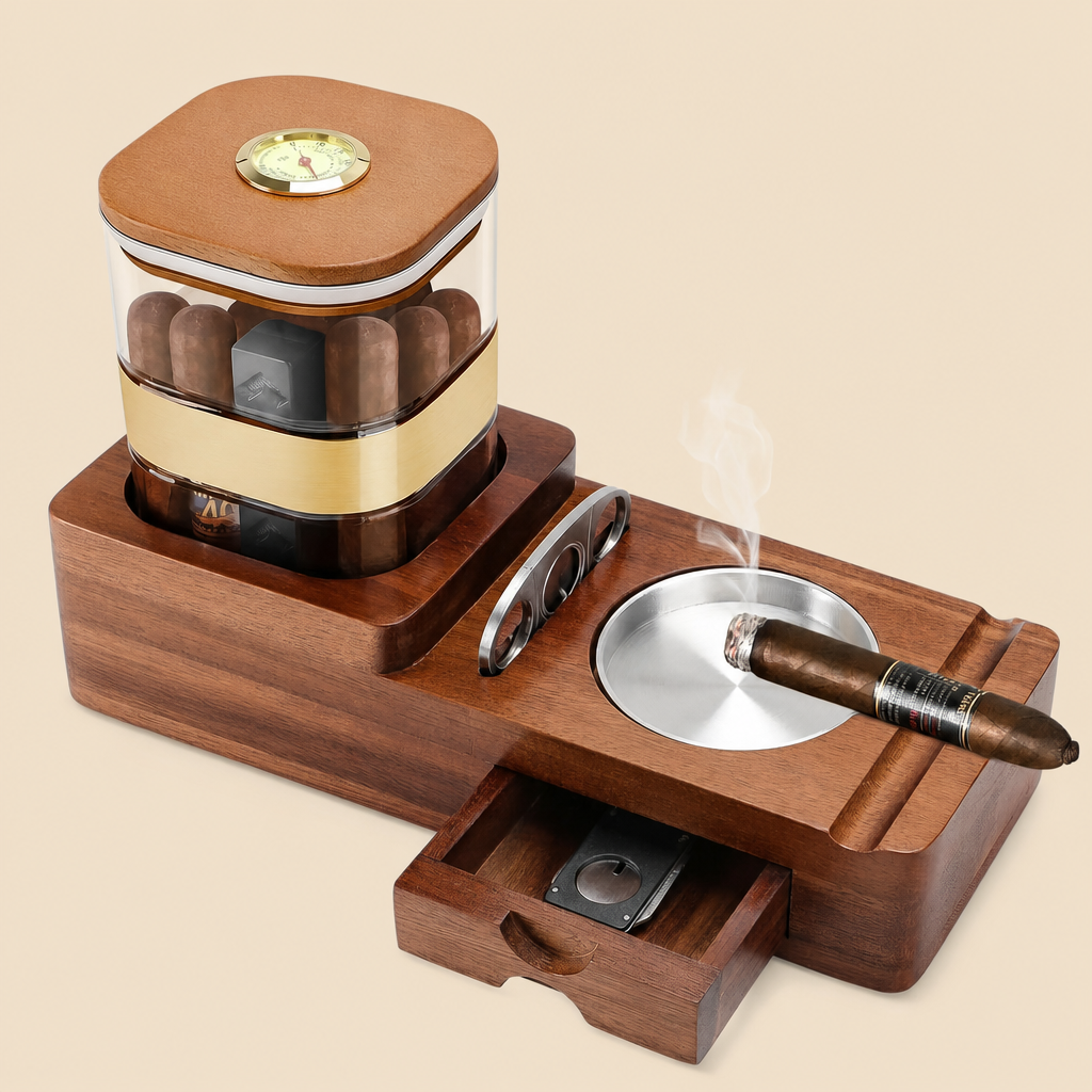 A complete cigar humidor set, nothing missing