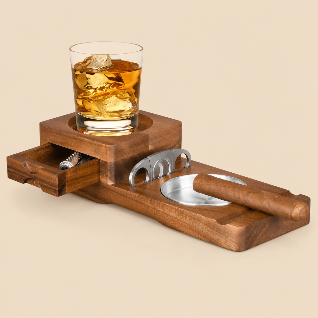 Solid wood, built to last on your desk