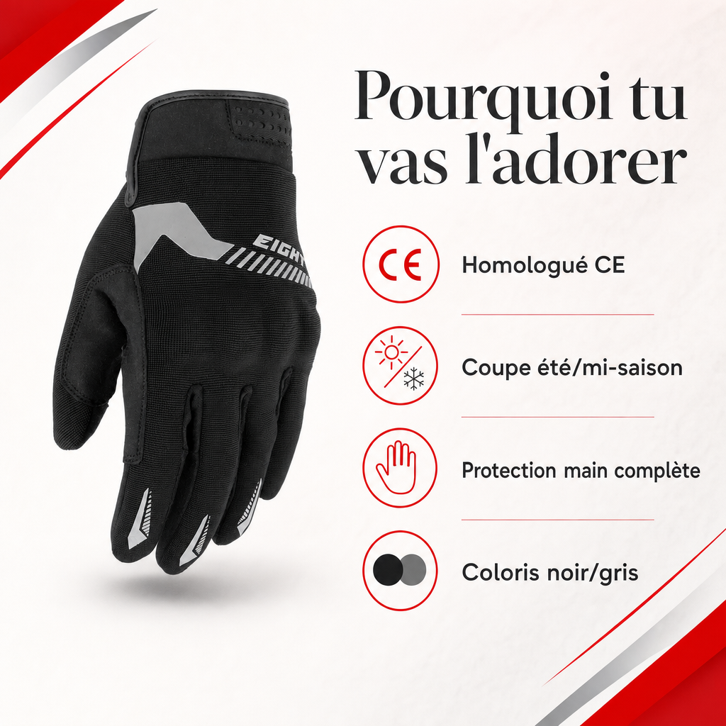 Des mains protégées sans transpirer sous le soleil