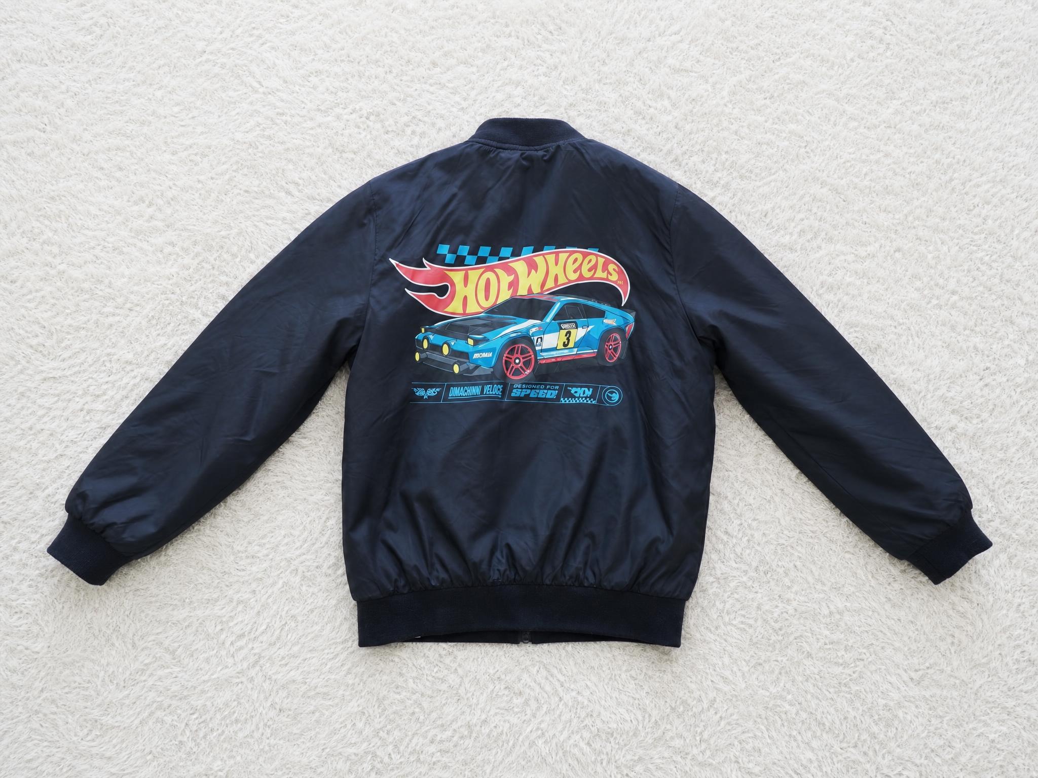 Hot Wheels black racing car bomber jacket