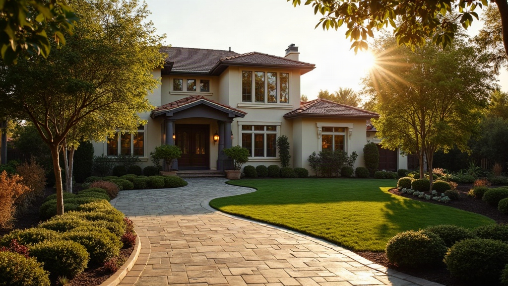Southern California outdoor landscape and concrete