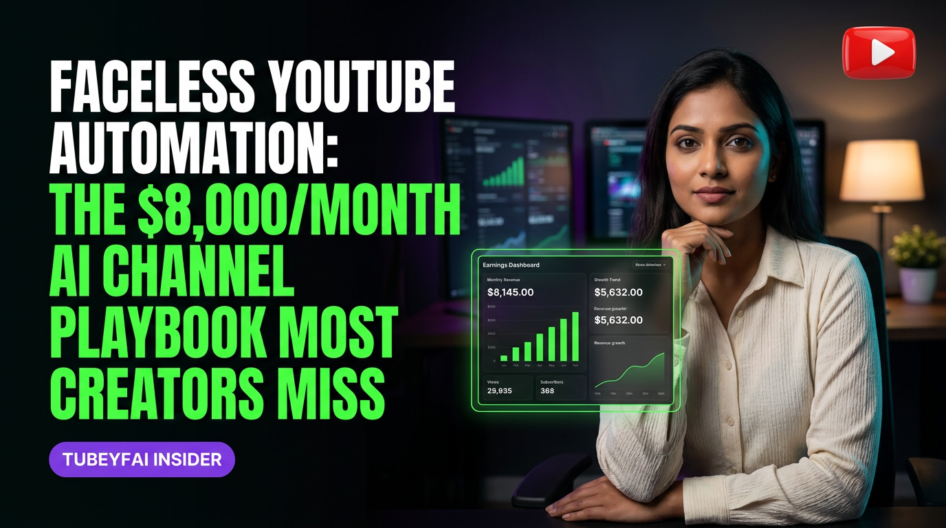 Faceless YouTube Automation: the $8,000/Month AI Channel Playbook Most Creators Miss