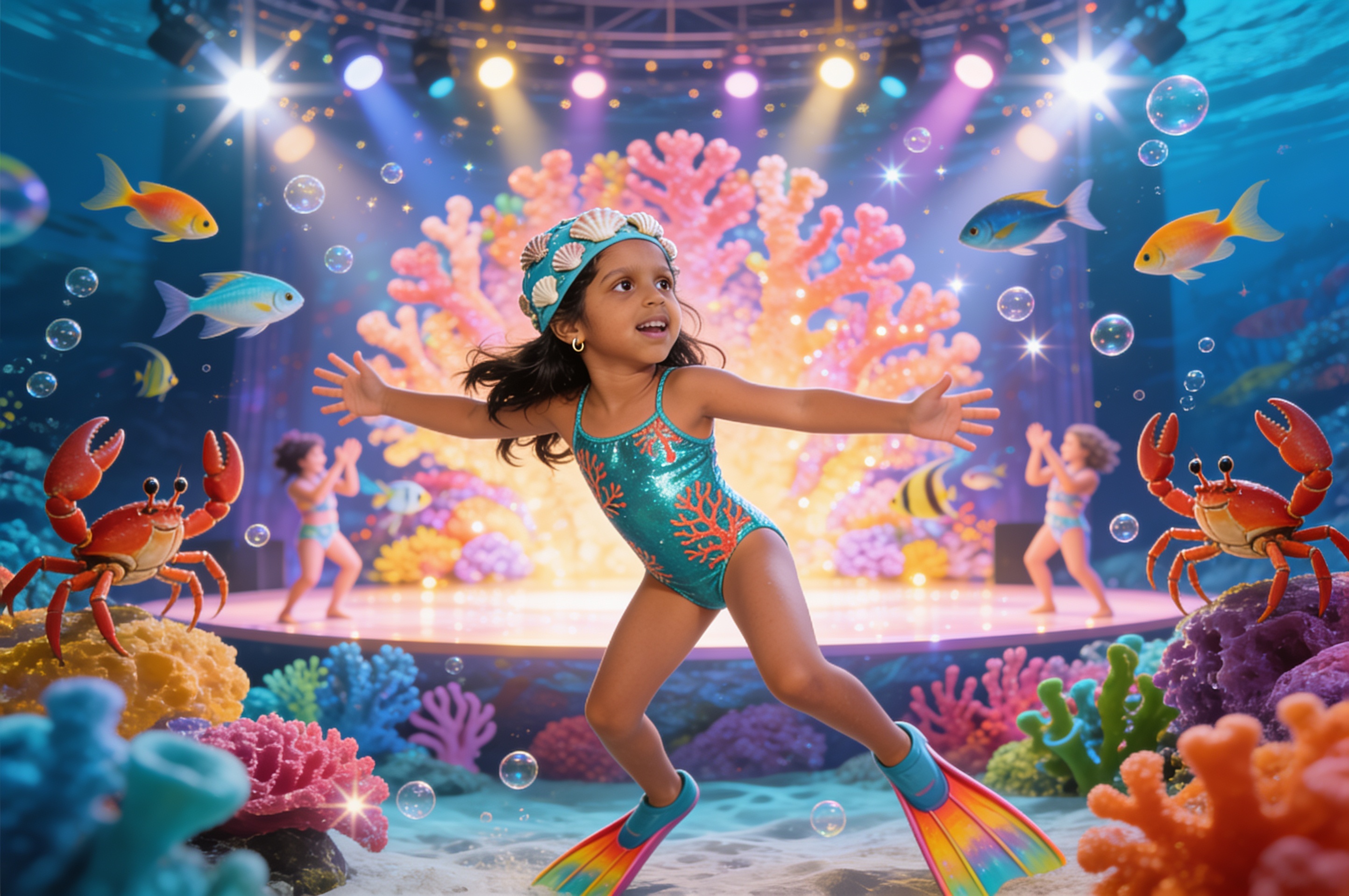 Aahana and the Deep Sea Festival of Lights — illustration for page 8