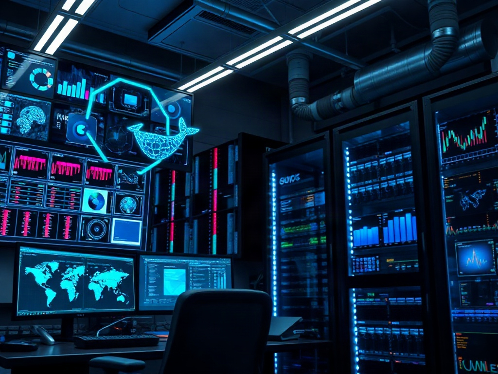 Illustration of open-source and indie AI platforms advancing in business AI stack development
