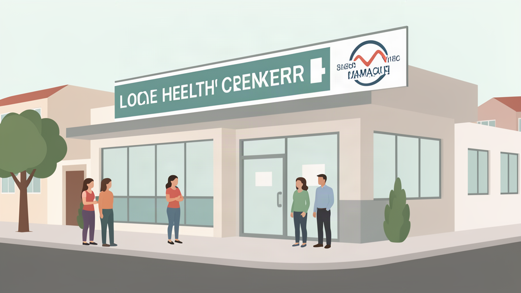 Mujeres esperando en un centro de salud de Ituzaingó, ilustración del programa de mamografías gratuitas