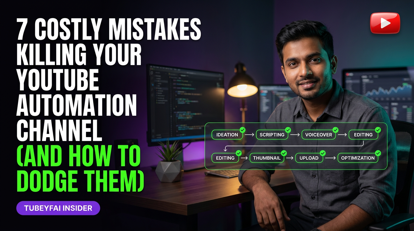 7 Costly Mistakes Killing Your YouTube Automation Channel (And How to Dodge Them)