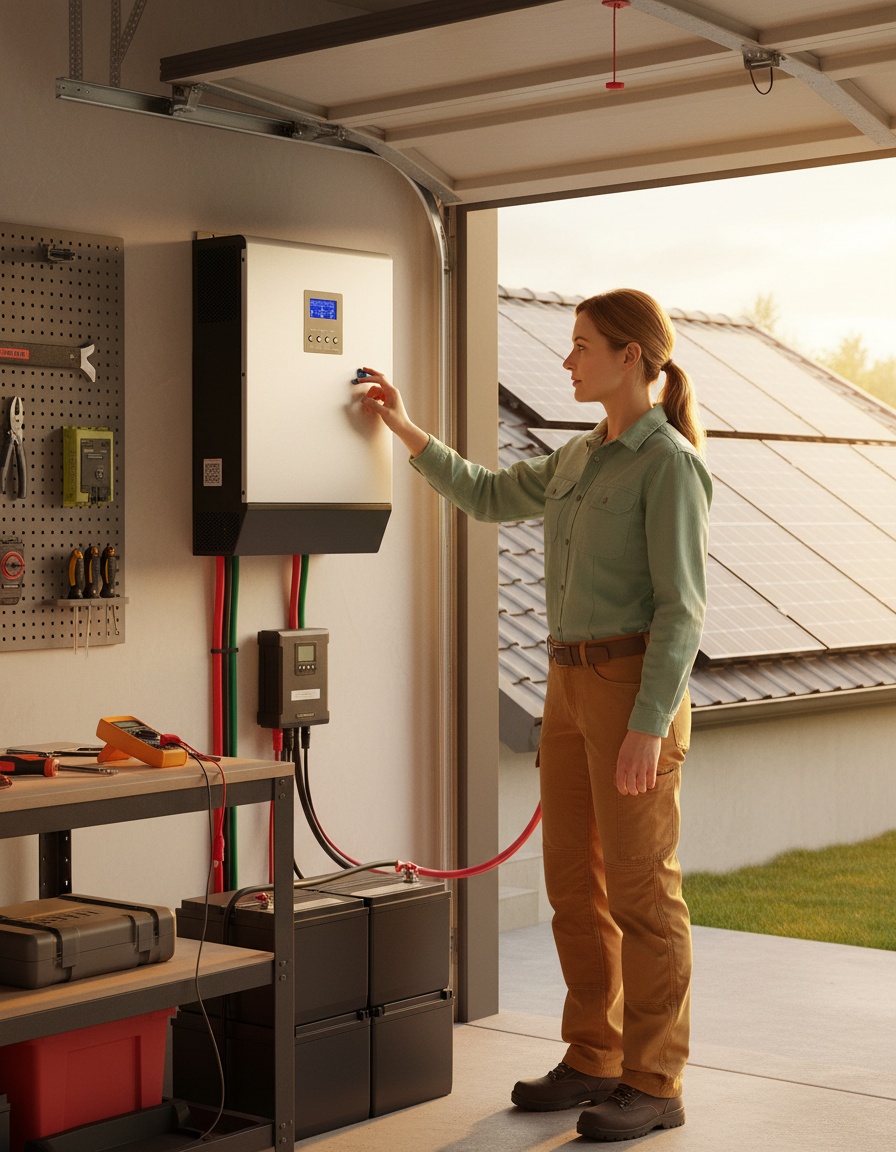 Avance en tecnología off grid: Inversor cargador 48V con cargador solar MPPT de 80A integrado