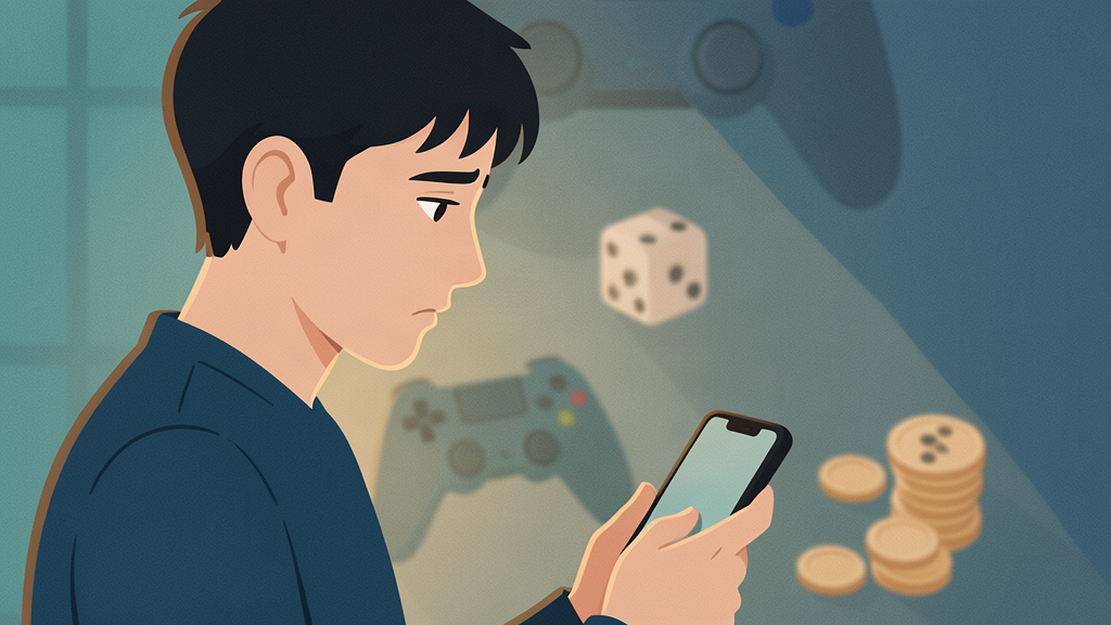 Gioco d'azzardo e giovani: illustrazione di prevenzione