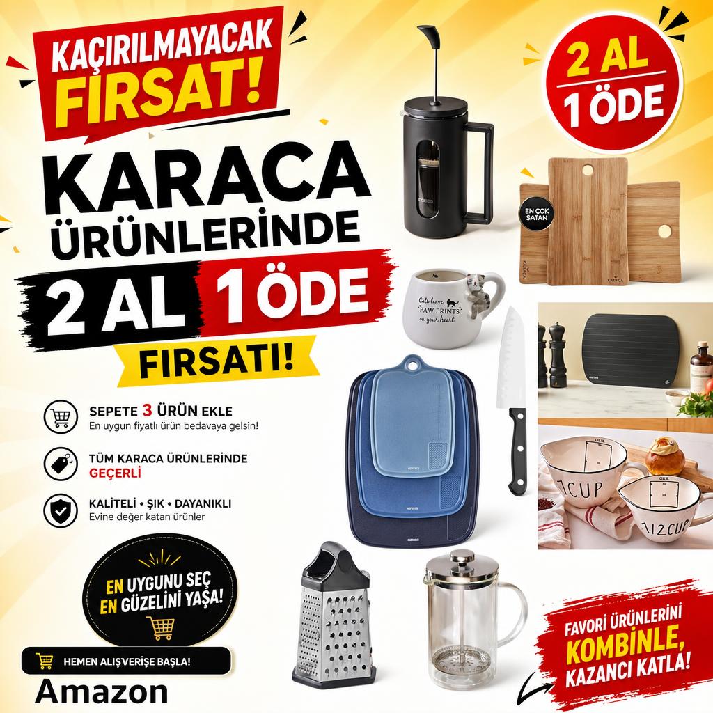KARACA ÜRÜNLERİNDE 2 AL 1 ÖDE FIRSATI!