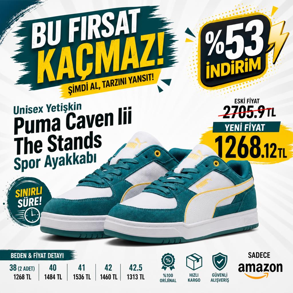 Unisex Yetişkin Puma Caven Iii The Stands Spor Ayakkabı