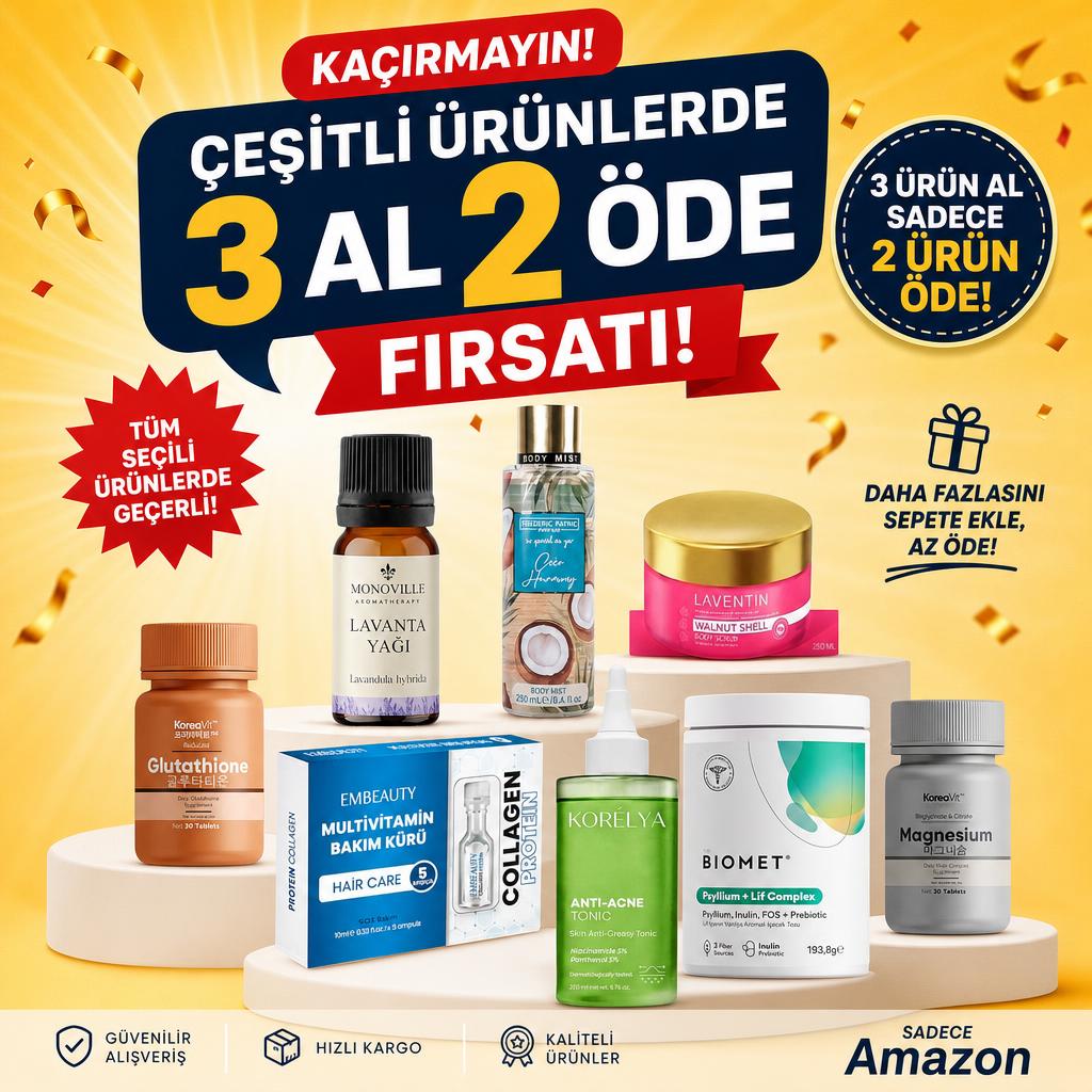 ÇEŞİTLİ ÜRÜNLERDE 3 AL 2 ÖDE FIRSATI!