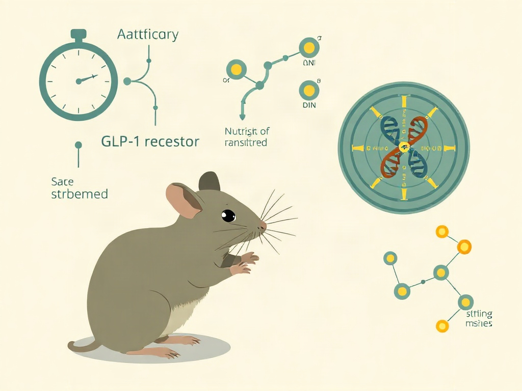 Image for Semaglutide Extends Lifespan in Aging Mice, Mimicking Calorie Restriction Mechanisms