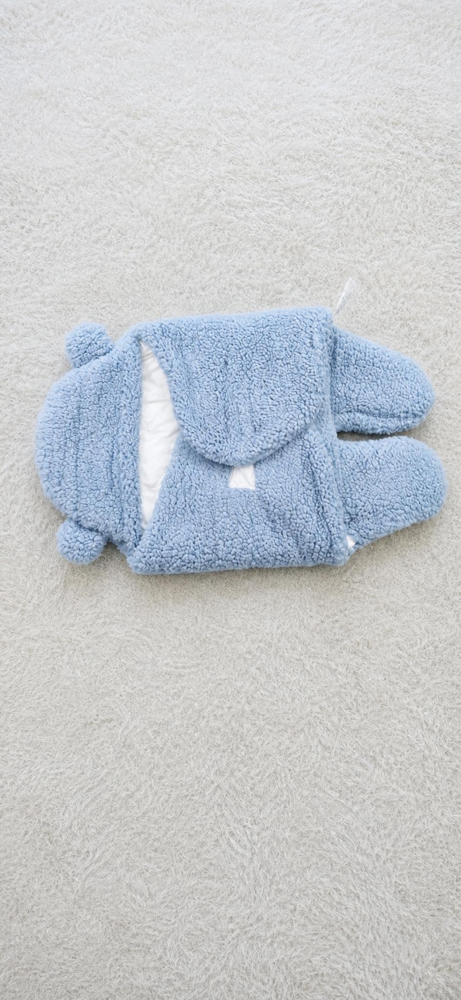 Blue Plush Teddy Bear Soft Toy – Very Good Condition