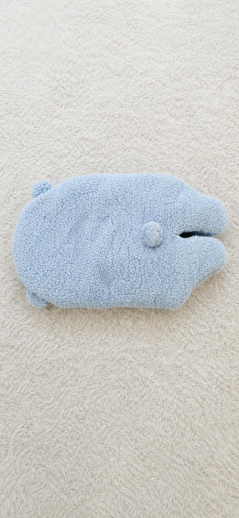 Pale Blue Shark Plush Toy Soft Fluffy Stuffed Animal