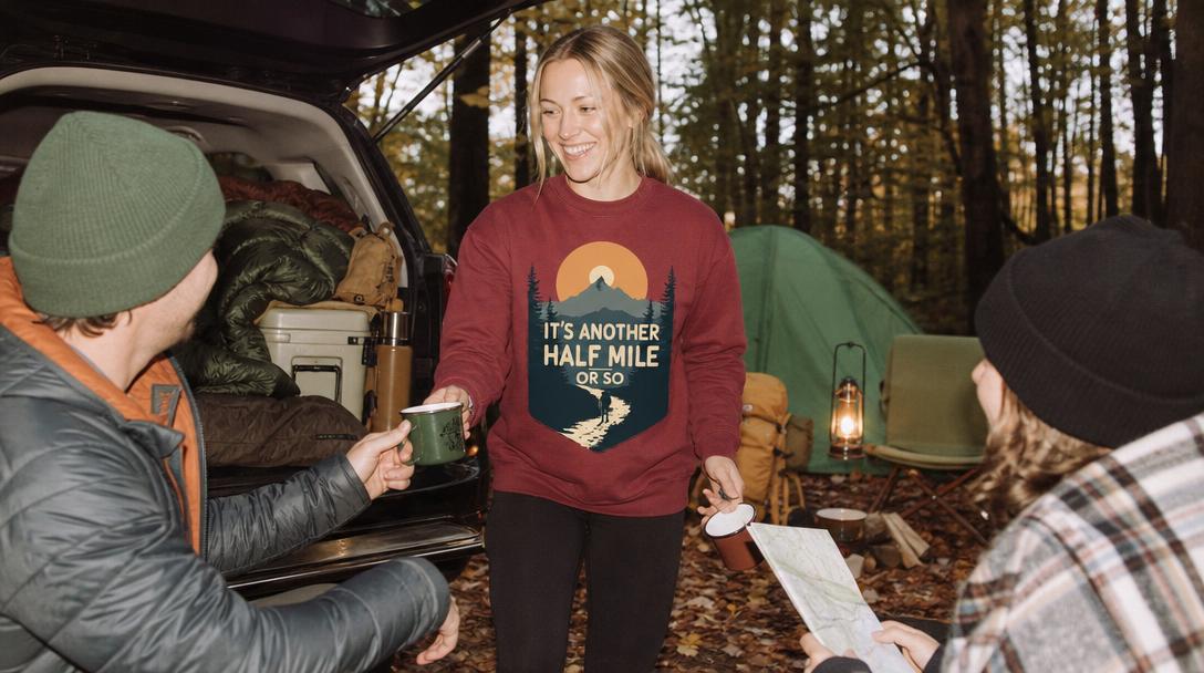 Campground during fall foliage season