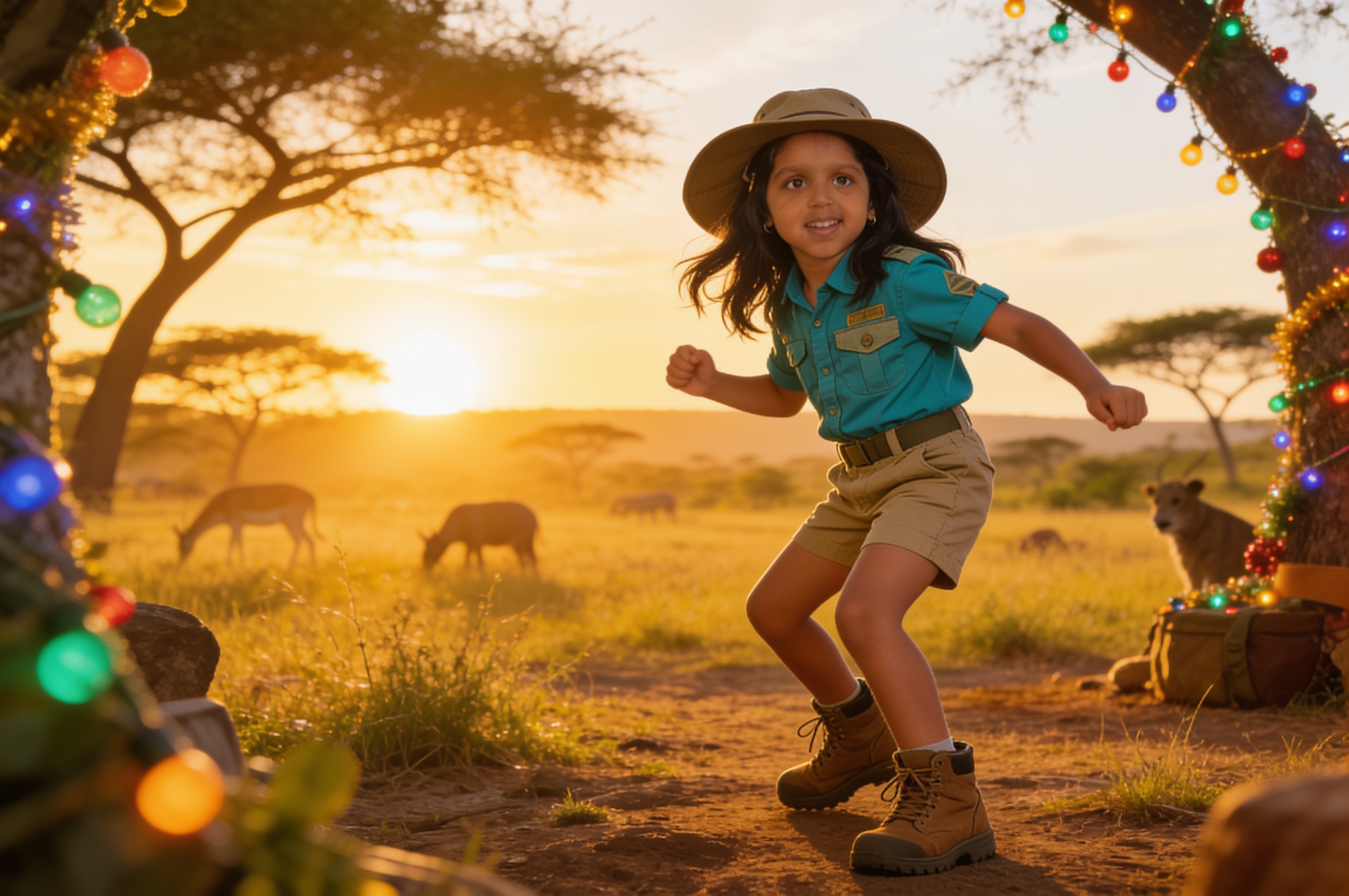 Aahana's Safari Festival — illustration for page 7