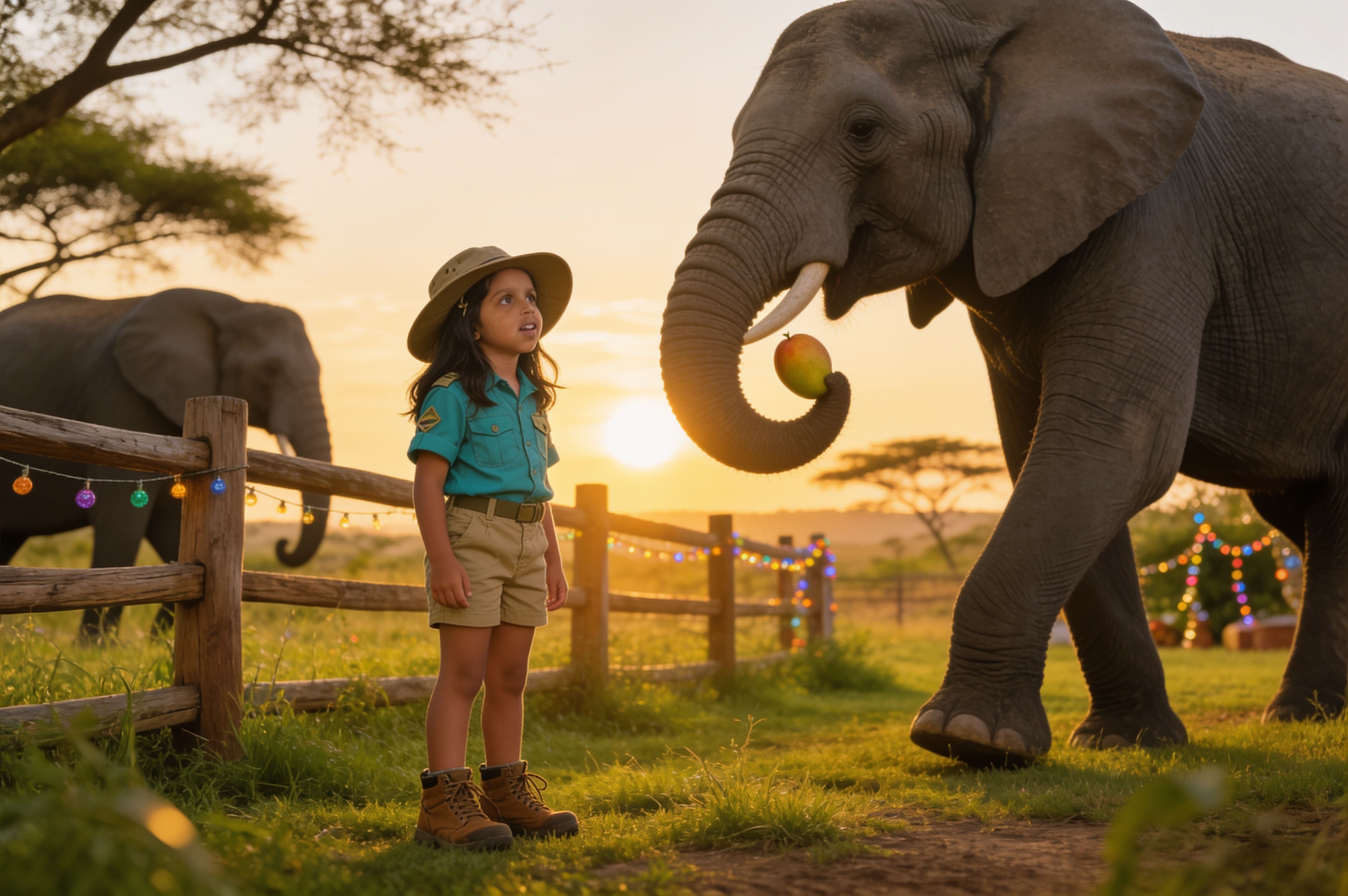Aahana's Safari Festival — illustration for page 2