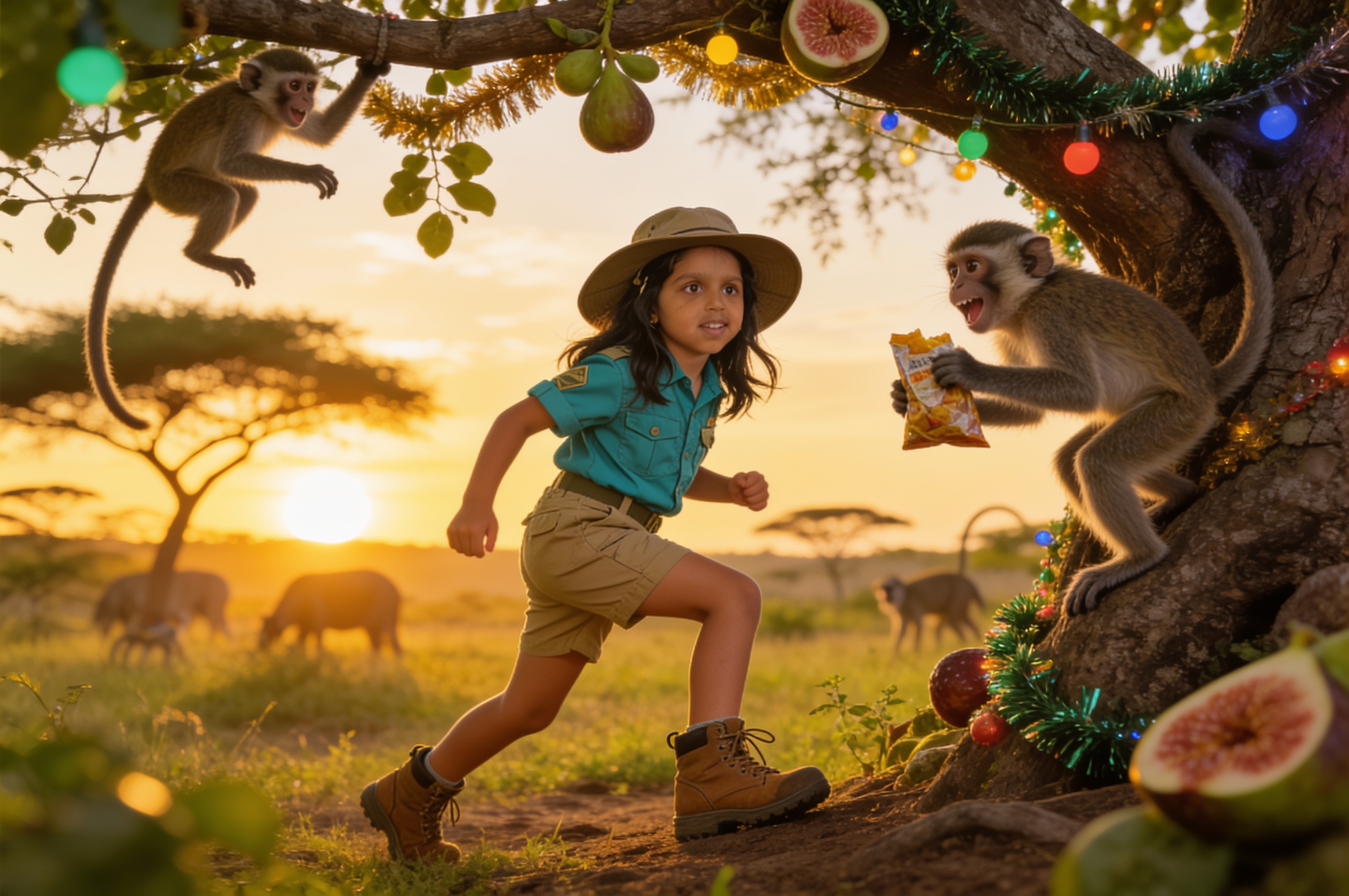 Aahana's Safari Festival — illustration for page 4