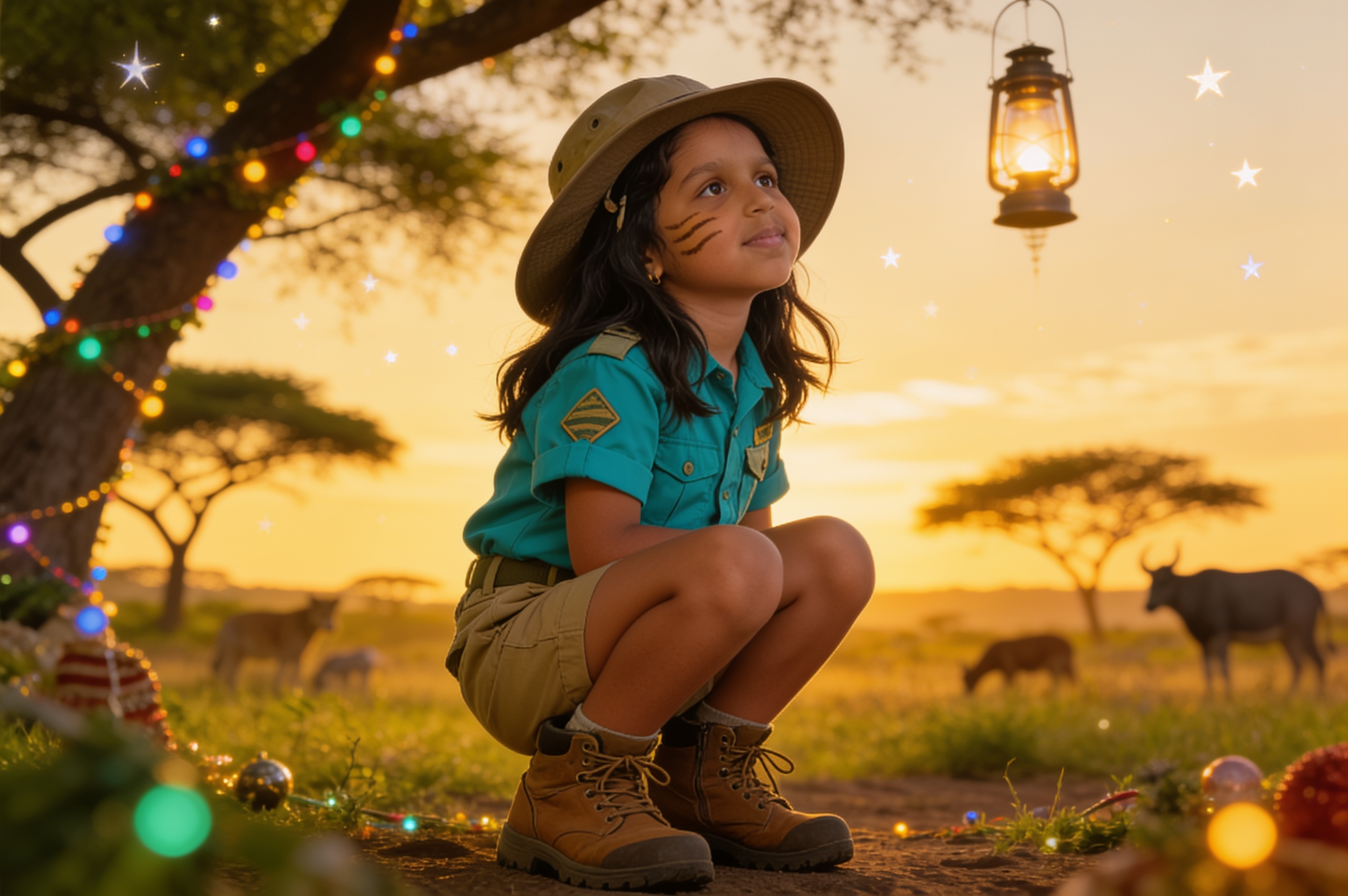Aahana's Safari Festival — illustration for page 8