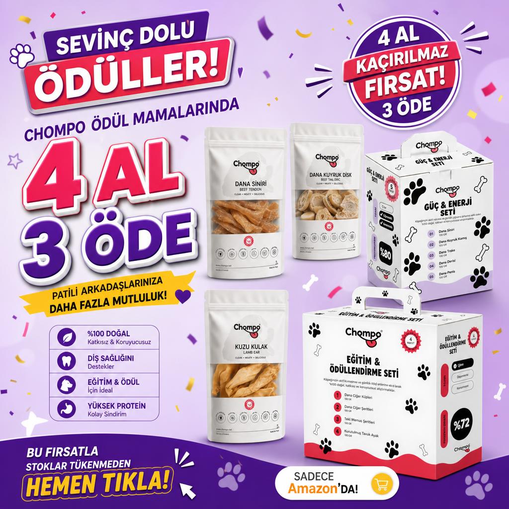 CHOMPO ÖDÜL MAMALARINDA 4 AL 3 ÖDE FIRSATI!