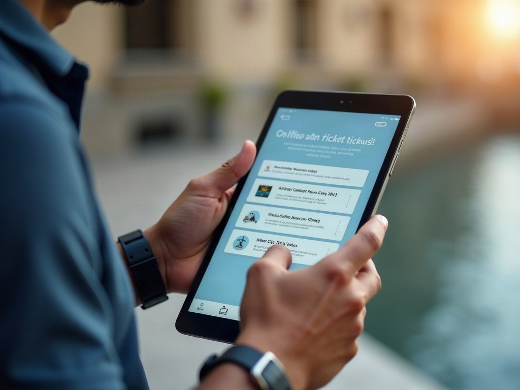 Icon-based checklist marking Boarding Passes, Timed-Entry Tickets, and Train Vouchers as critical priority for offline saving.