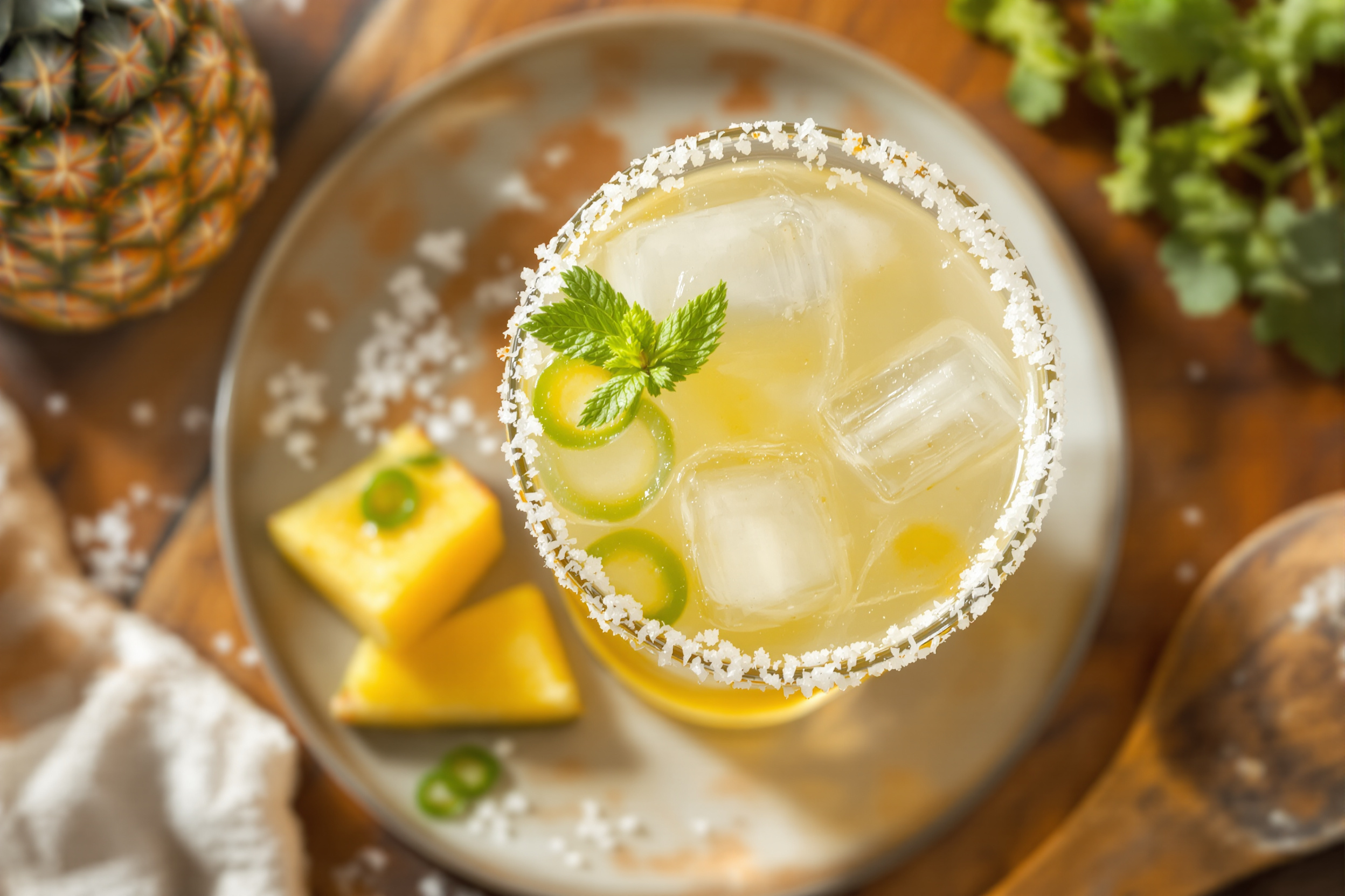 pineapple jalapeño agua fresca