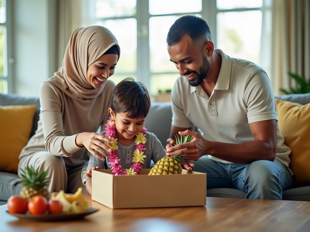 Graphic depicting a child making a choice from two options, like two different restaurant menus.