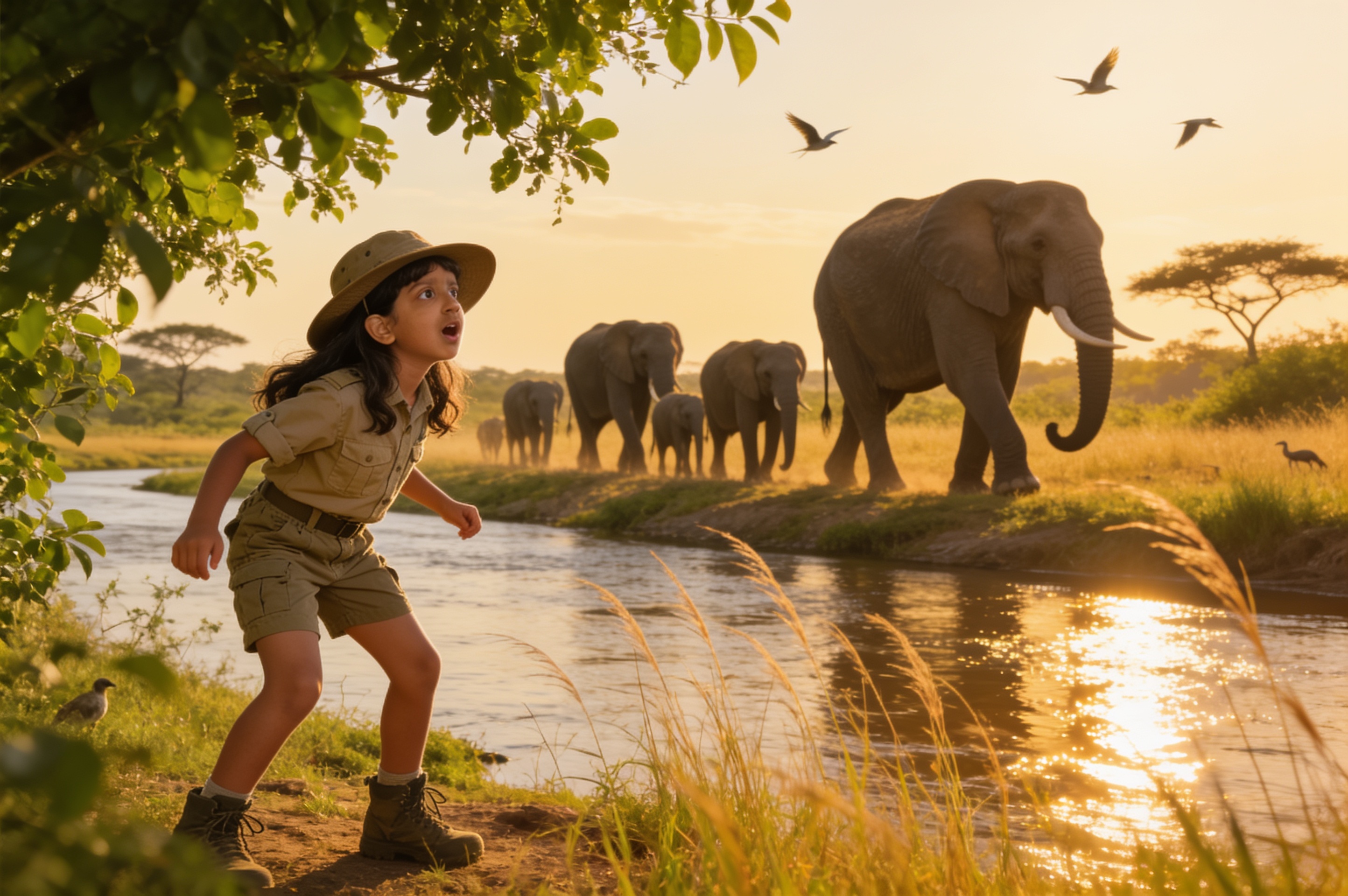 Shreya's Safari of Small Wonders — illustration for page 4