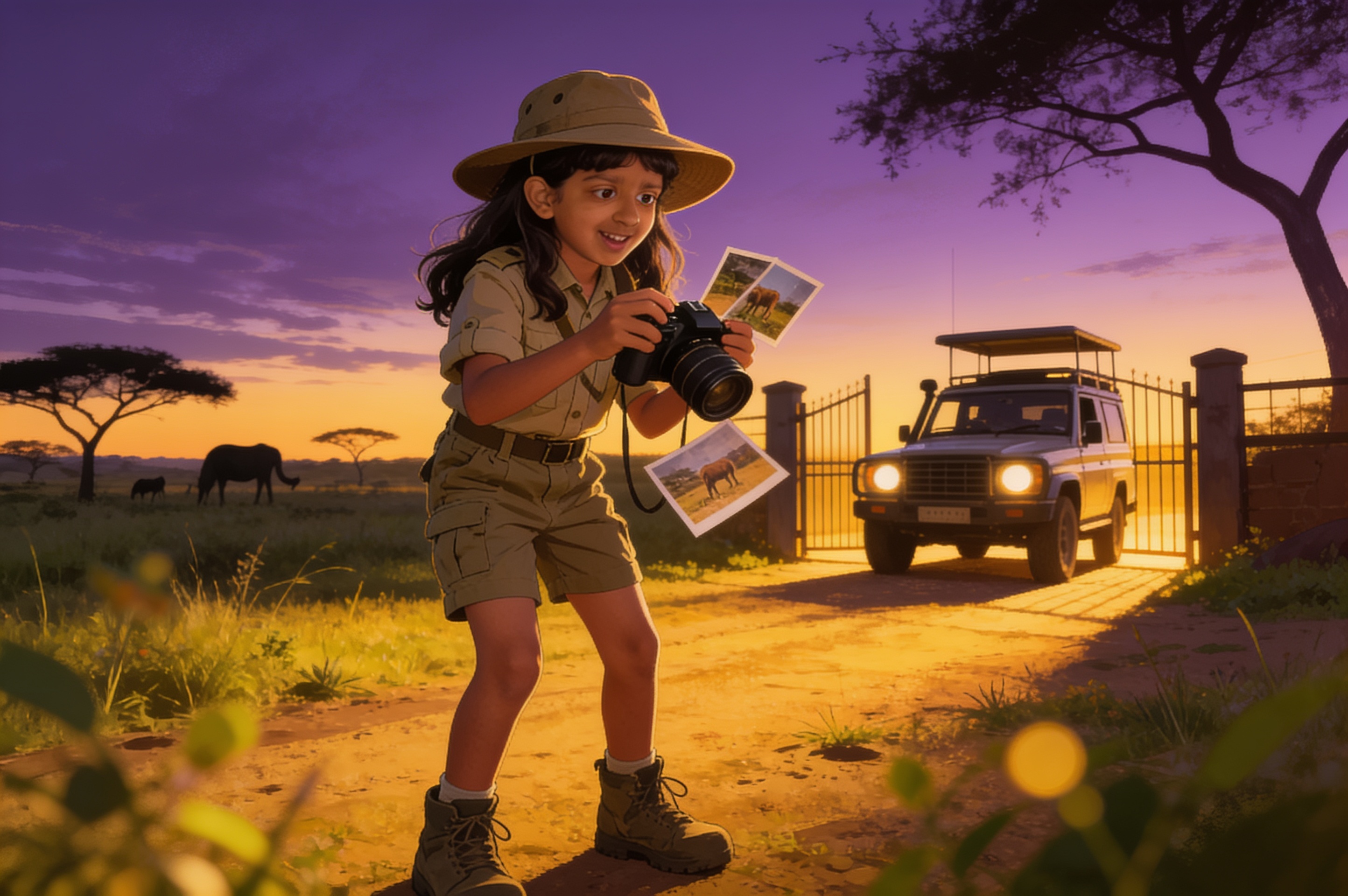 Shreya's Safari of Small Wonders — illustration for page 8