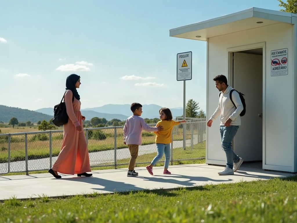 A well-organized vehicle showing comfort features optimized for children during travel.