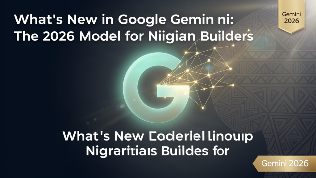 What's New in Google Gemini: The 2026 Model Lineup for Nigerian Builders