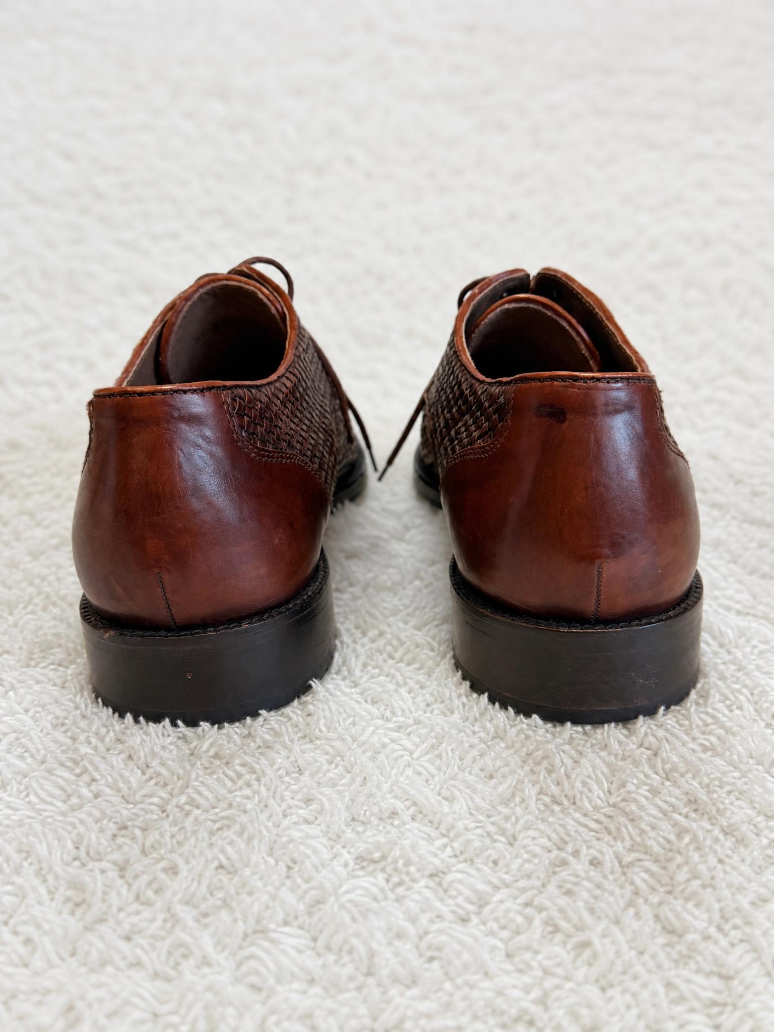 Dark Brown Leather Lace-Up Formal Shoes – Very Good Condition