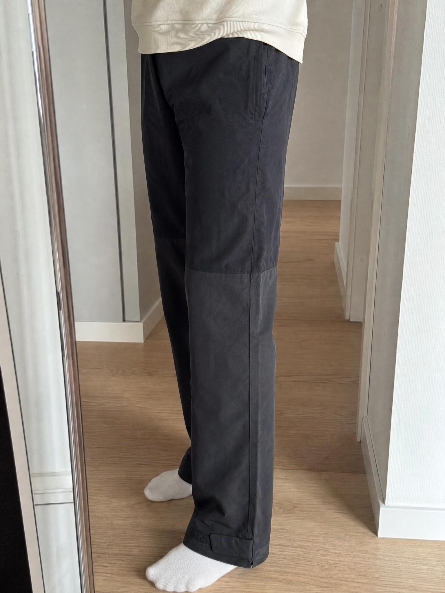Black Technical Cargo Ski Trousers with Adjustable Cuffs