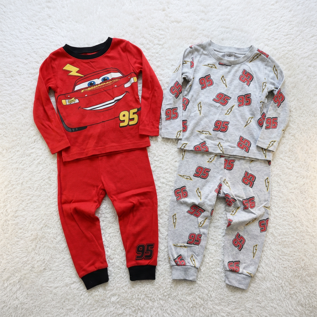 Disney Pixar Cars Kids Pyjama Bundle x2 – Lightning McQueen