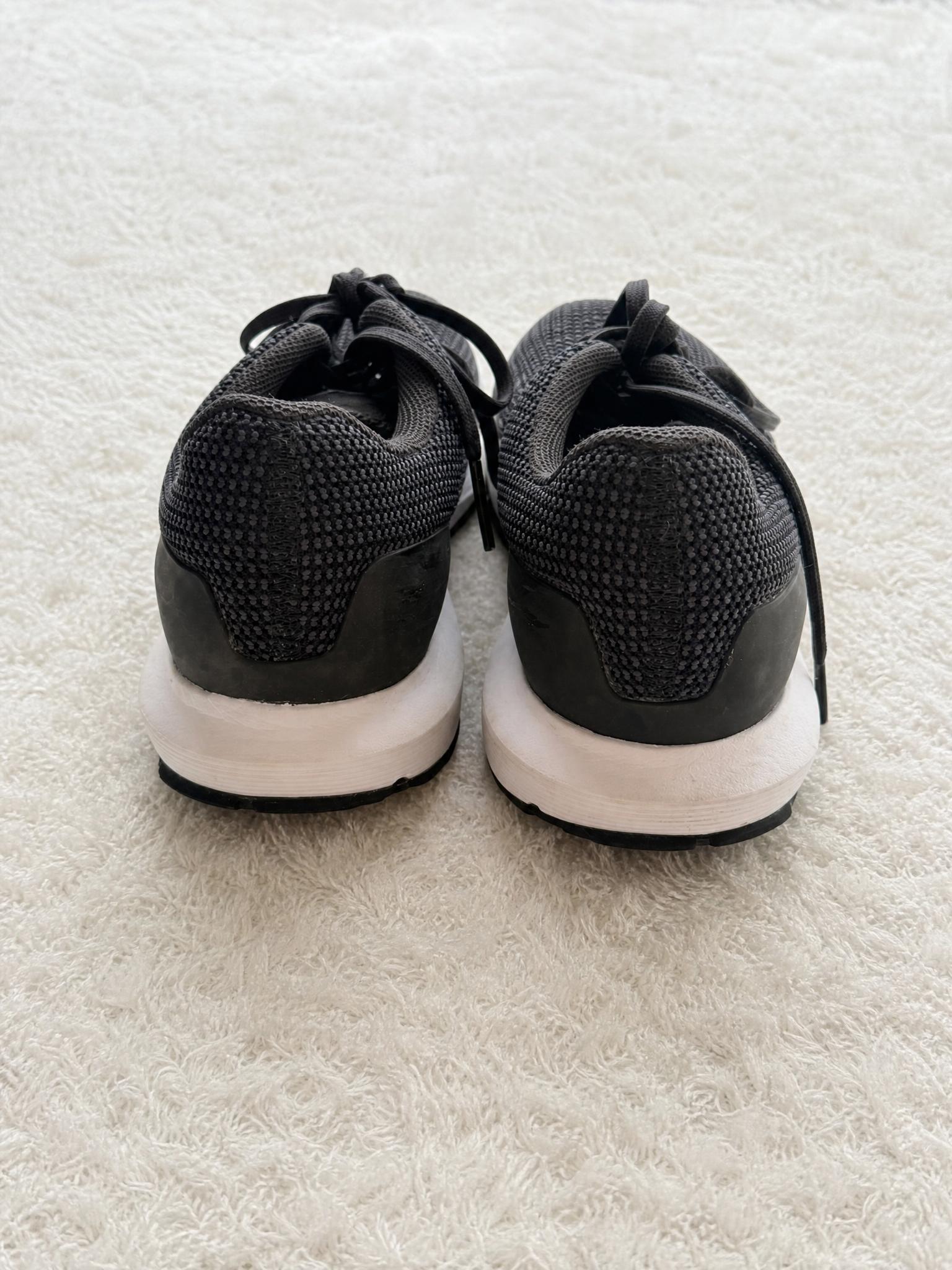 Black Mesh Knit Trainers with Chunky White Soles - Very Good
