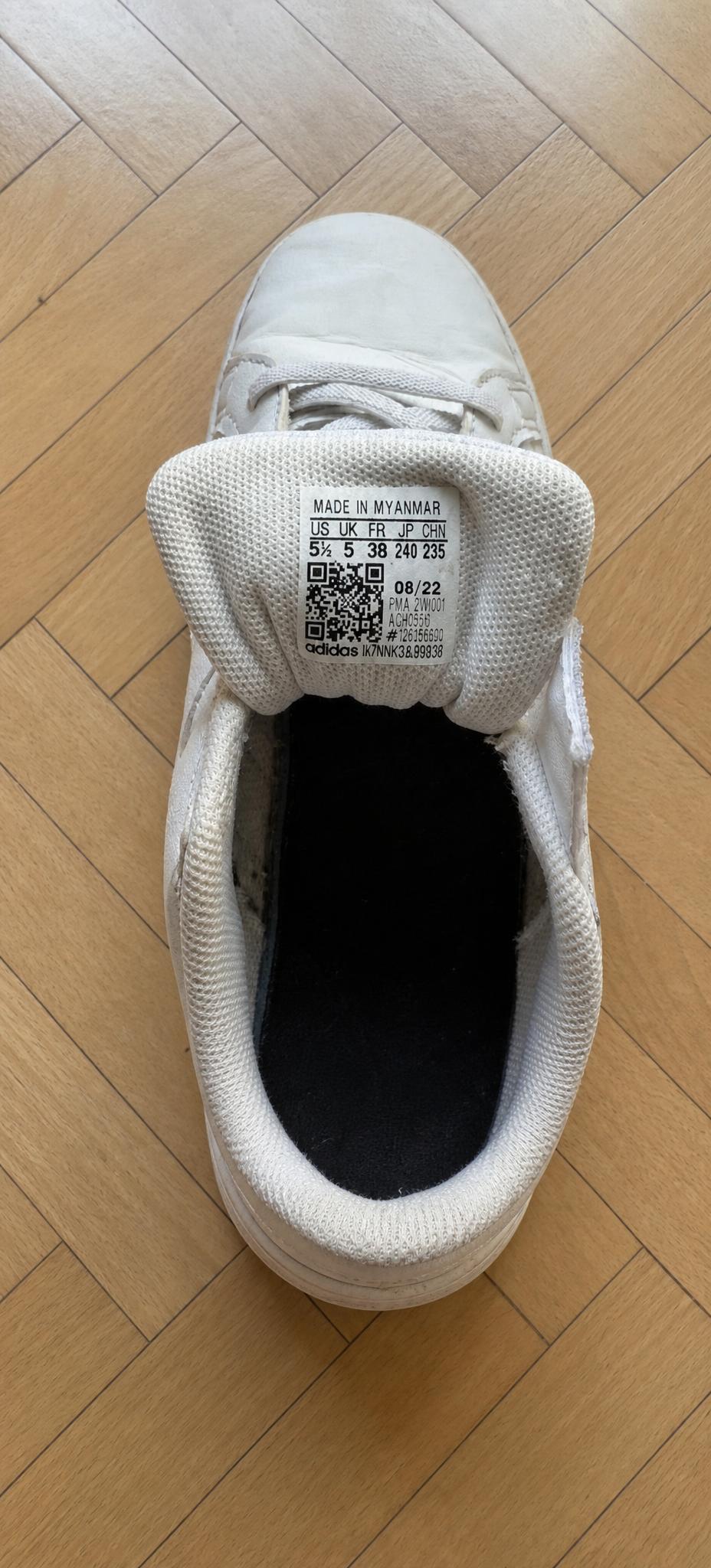 adidas White Low-Top Trainers EU 38 Very Good