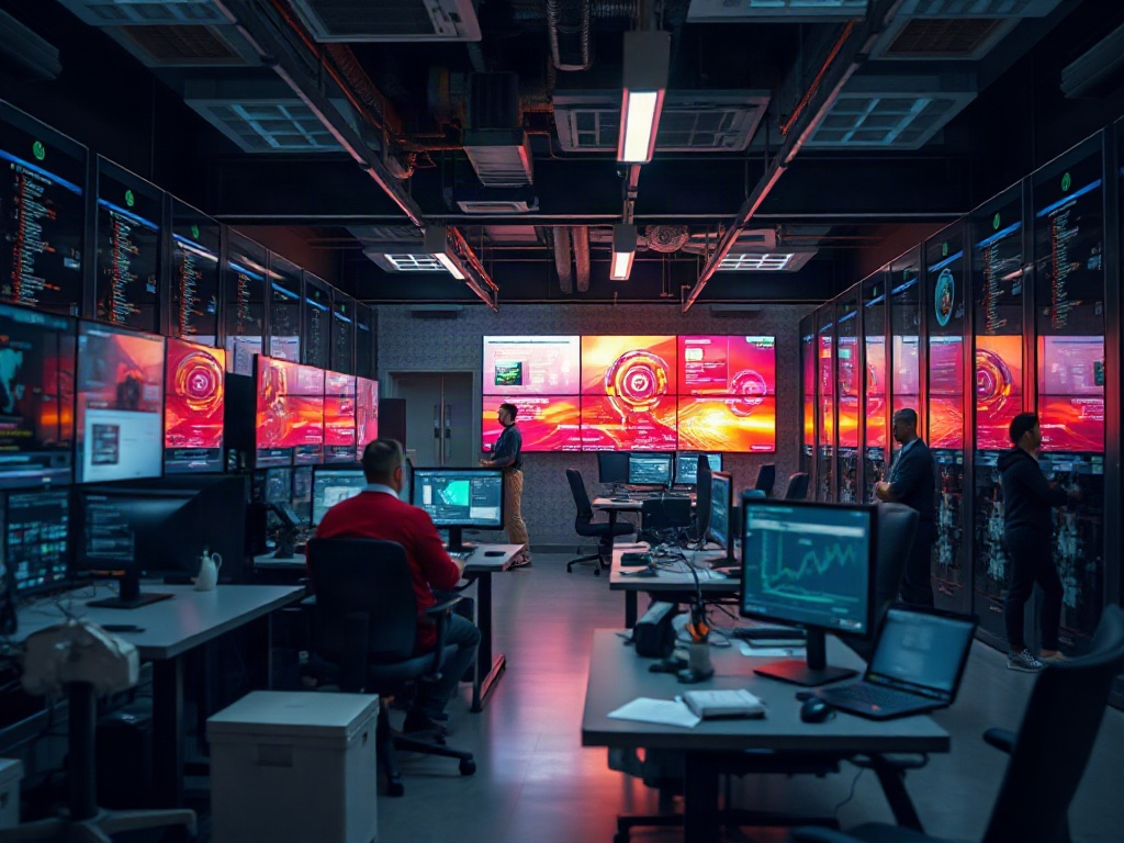 Illustration of real-time AI communication tools preventing chaos in digital collaboration.