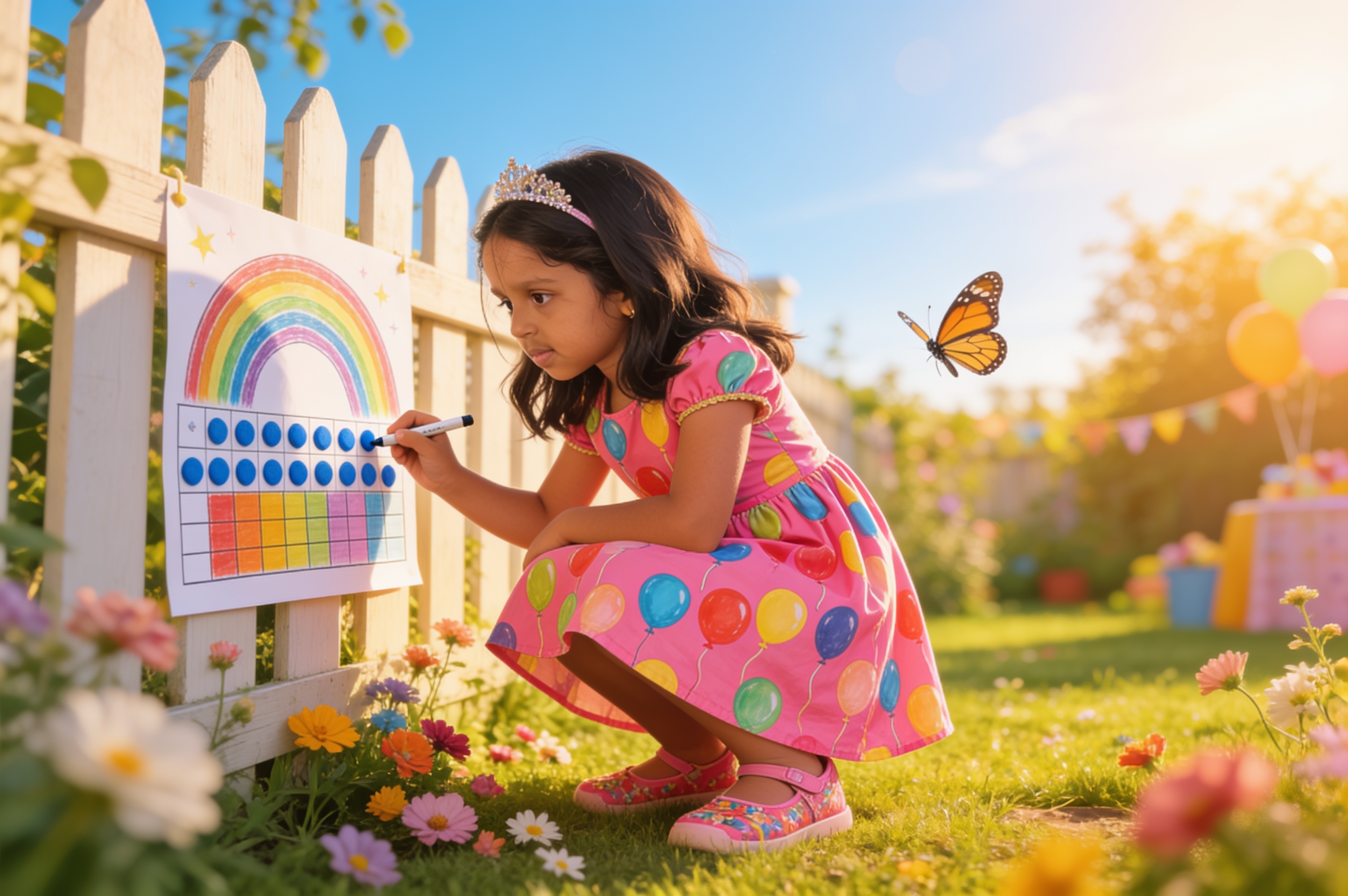 Aahana's Rainbow Chart — illustration for page 7