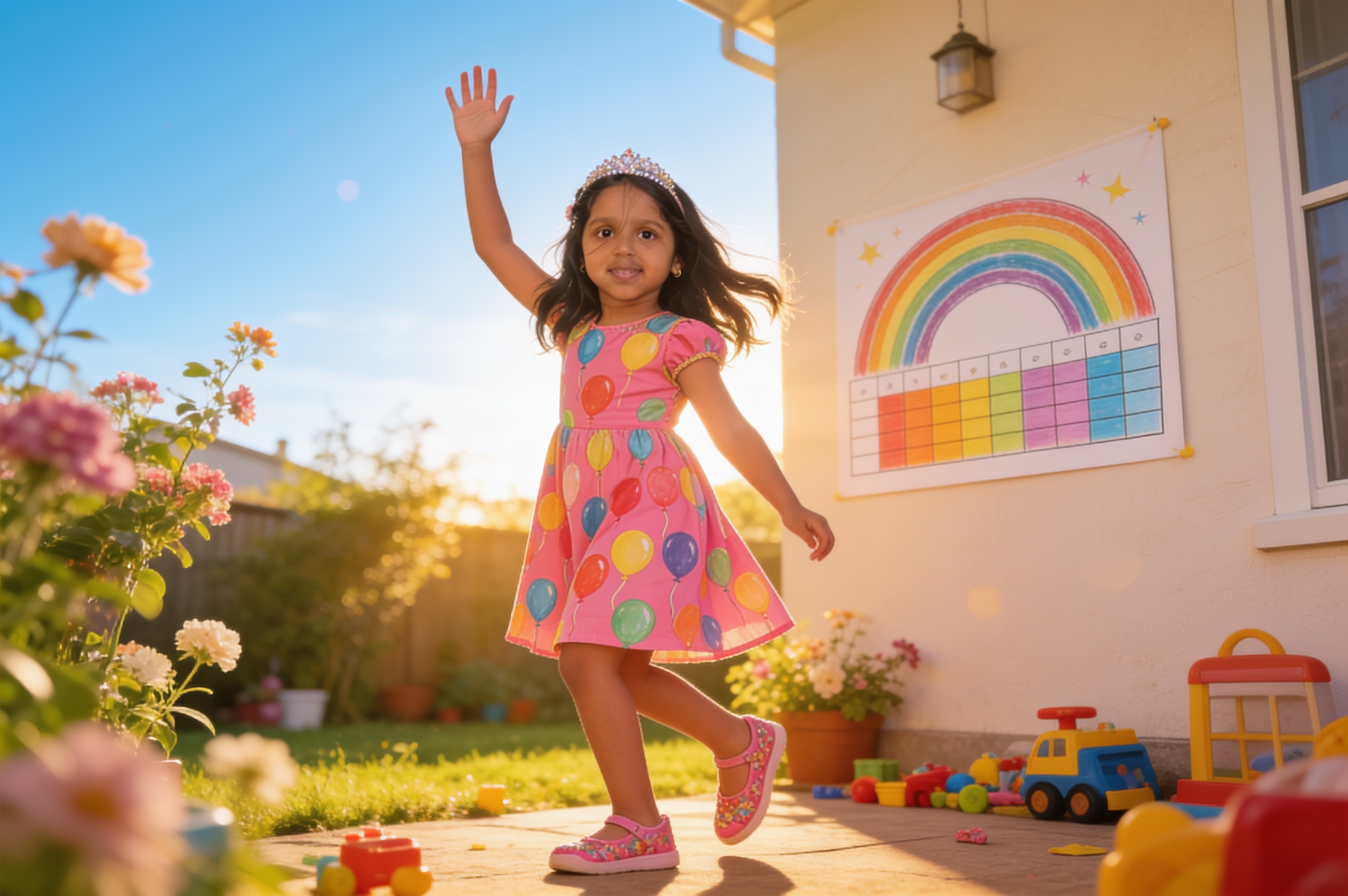 Aahana's Rainbow Chart — illustration for page 8