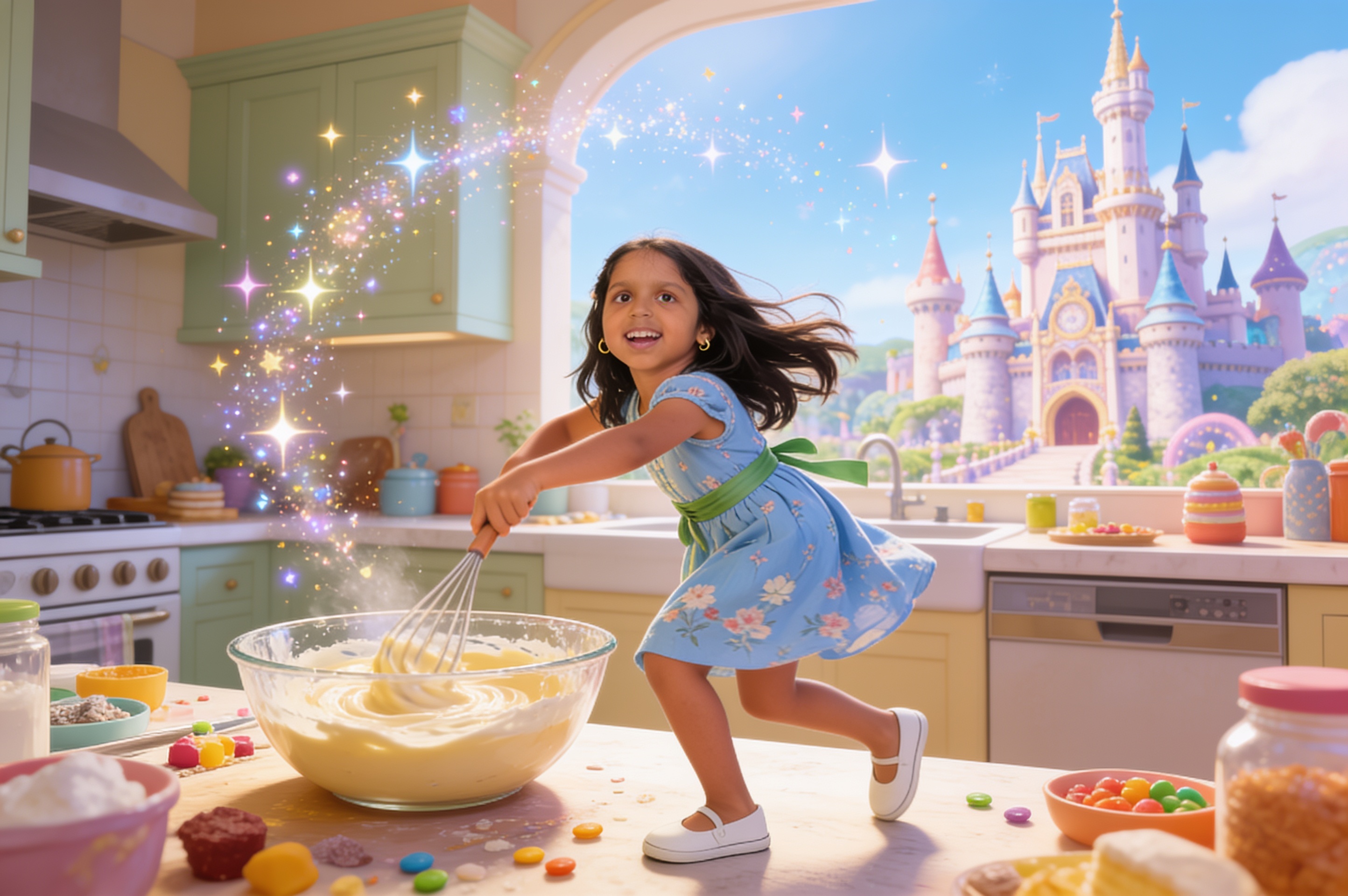 Aahana and the Kitchen Witch's Recipe — illustration for page 7