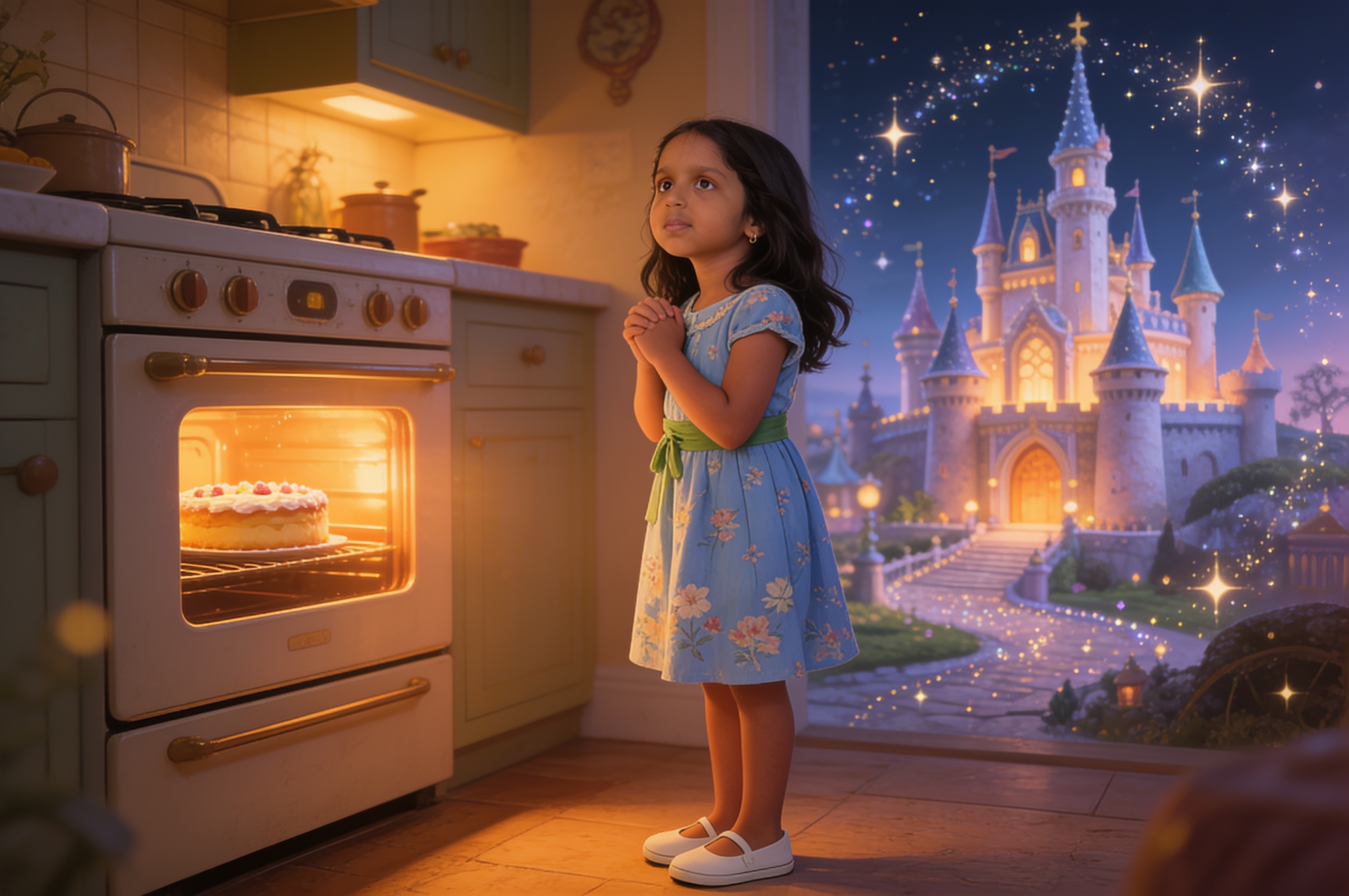 Aahana and the Kitchen Witch's Recipe — illustration for page 9