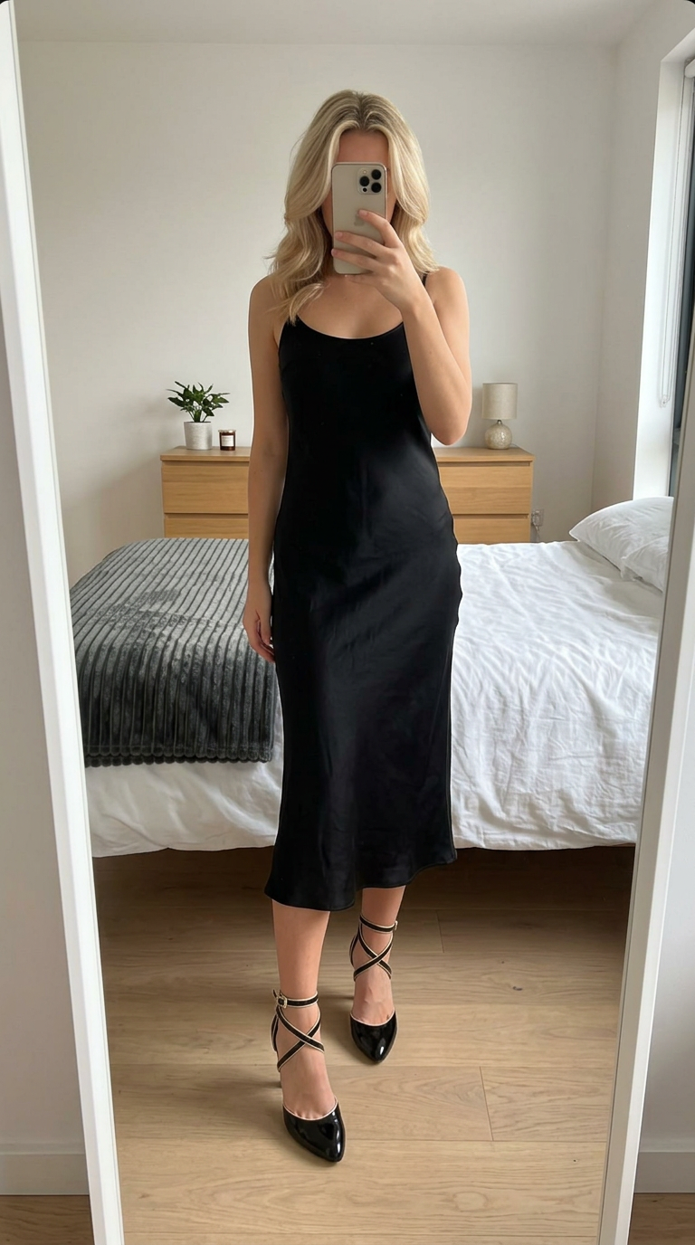 ALDO black pointed strappy heels with nude ankle straps