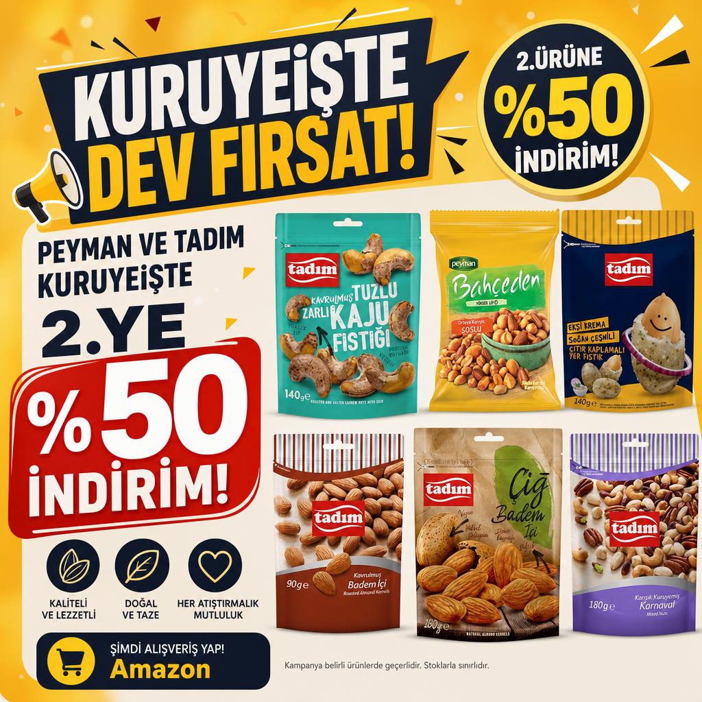 PEYMAN VE TADIM KURUYEİŞTE 2.YE %50 İNDİRİM!