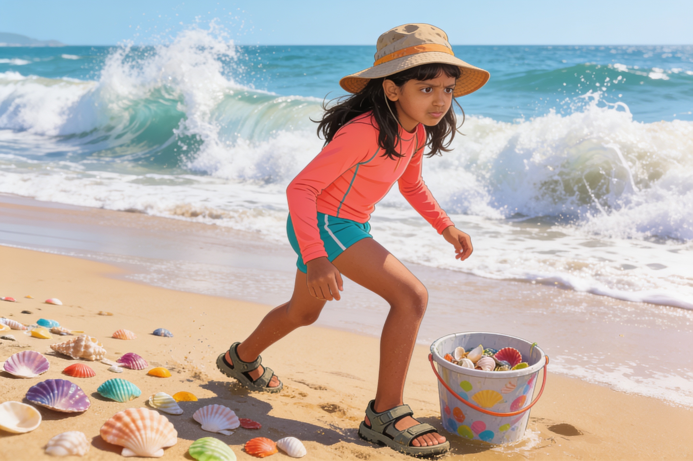Shreya's Great Juhu Beach Count — illustration for page 6