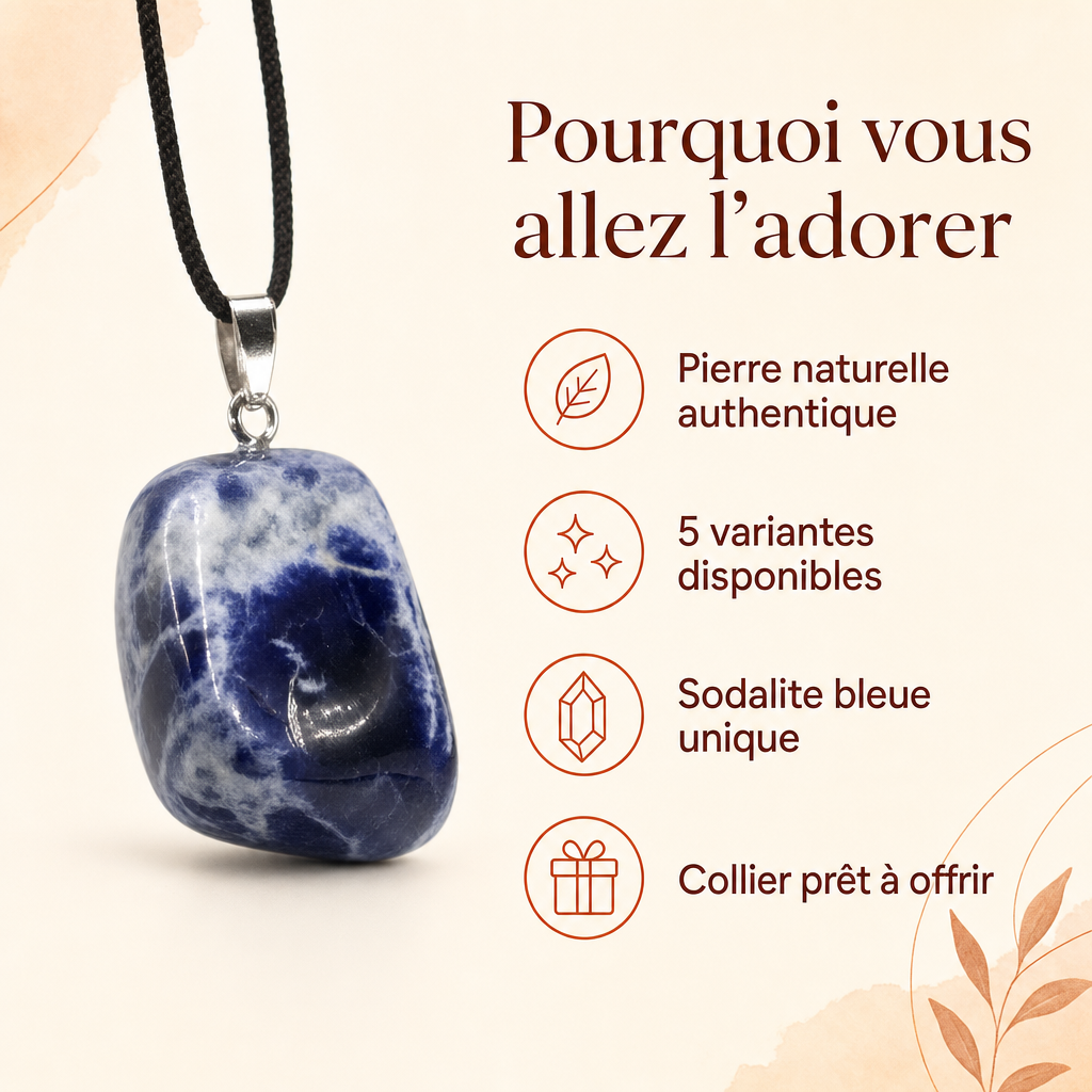 Un ancrage visuel dans le bleu de la sodalite
