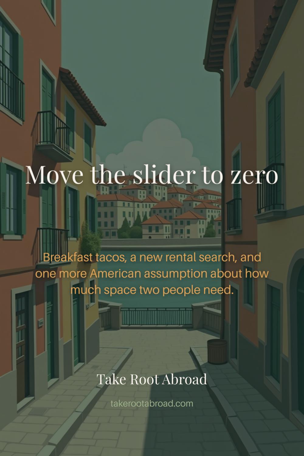 Move the slider to zero