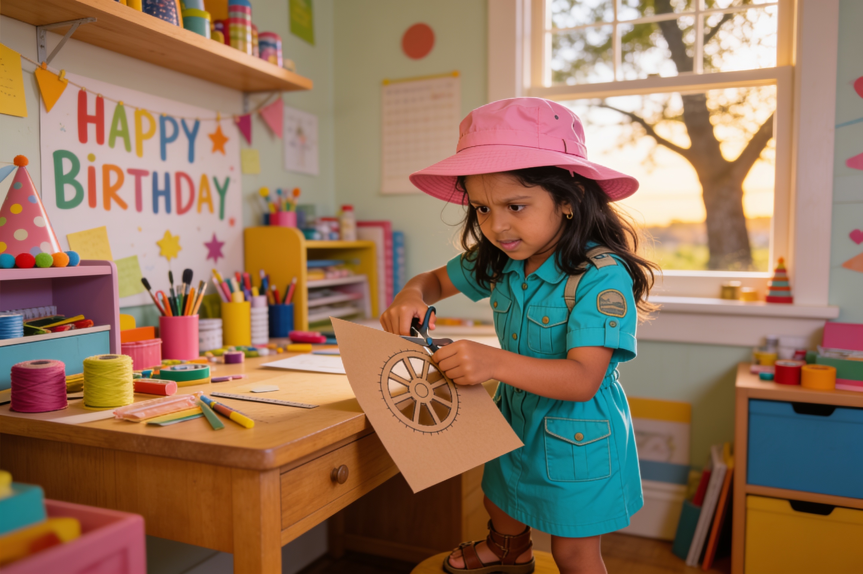 Aahana's Paper India: A Tour for Her Birthday — illustration for page 4
