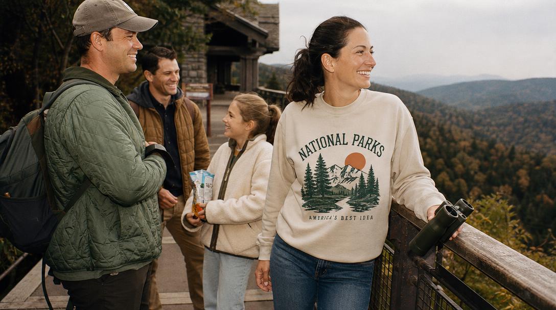 Comparison of hiking pants and jeans on trail
