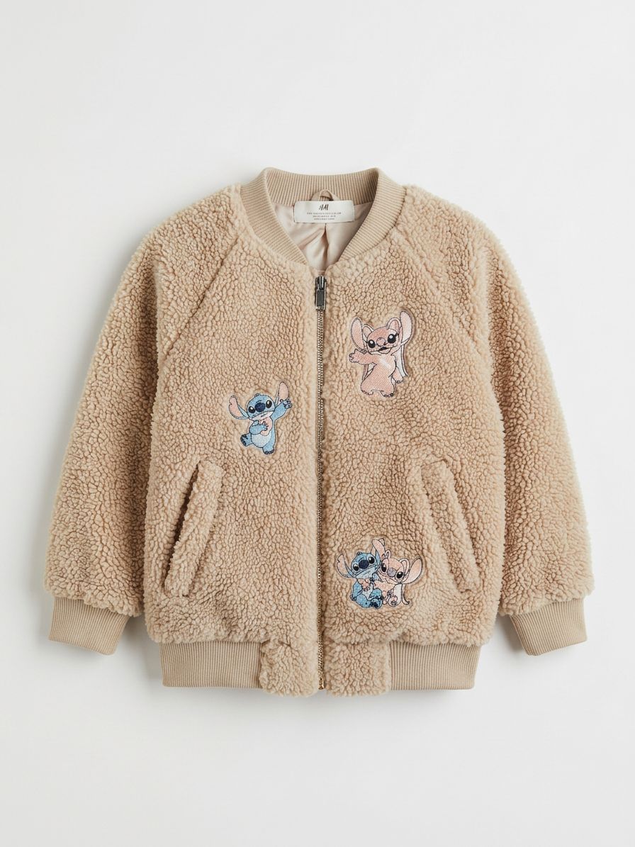 H&M Kids Stitch Sherpa Fleece Bomber Jacket – Very Good